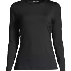 Women's Long Sleeve Crewneck Garden Tee - Sunshade UPF 50 Quick Dry