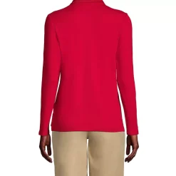 Women's Long Sleeve Feminine Fit Interlock Polo Shirt