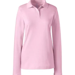 Women's Long Sleeve Feminine Fit Interlock Polo Shirt