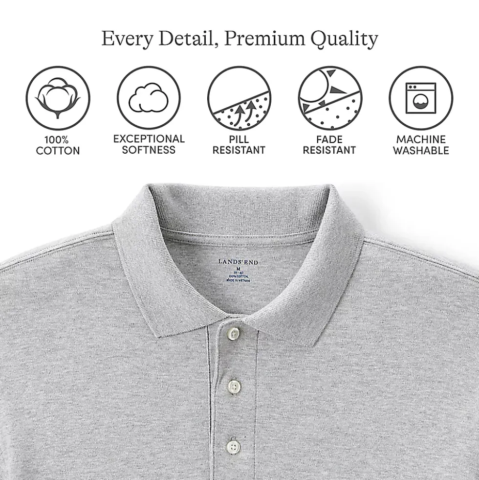 Women's Long Sleeve Interlock Polo Shirt