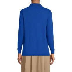 Women's Long Sleeve Interlock Polo Shirt