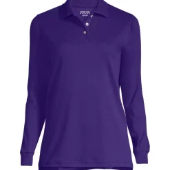 Women's Long Sleeve Interlock Polo Shirt