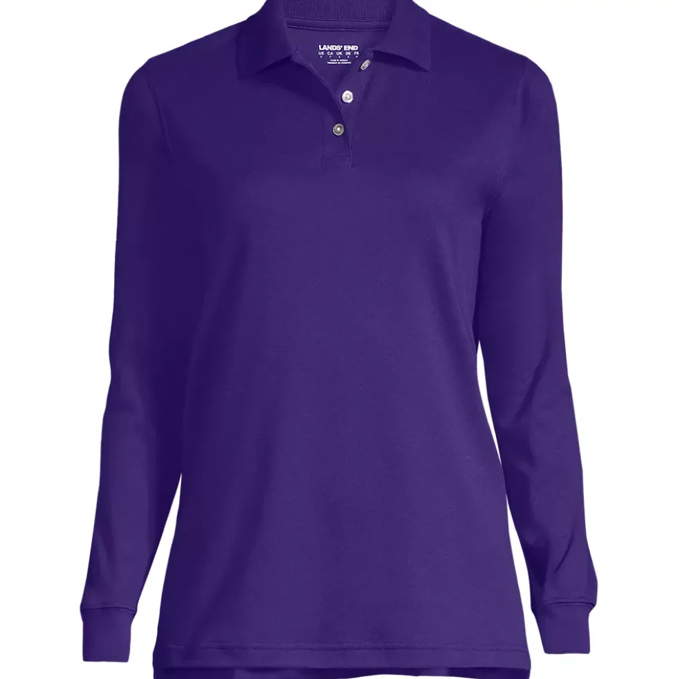 Women's Long Sleeve Interlock Polo Shirt