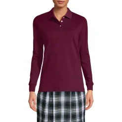 Women's Long Sleeve Interlock Polo Shirt