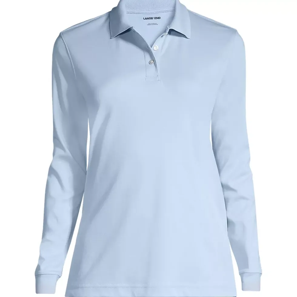 Women's Long Sleeve Interlock Polo Shirt