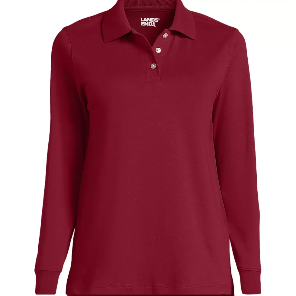 Women's Long Sleeve Interlock Polo Shirt