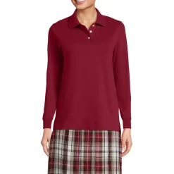 Women's Long Sleeve Interlock Polo Shirt
