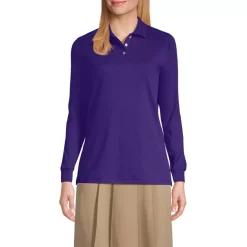 Women's Long Sleeve Interlock Polo Shirt