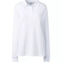 Women's Long Sleeve Interlock Polo Shirt