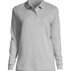Women's Long Sleeve Interlock Polo Shirt
