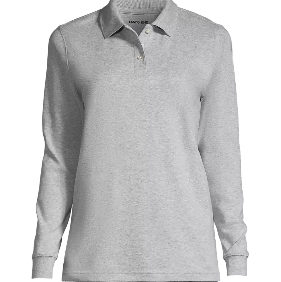 Women's Long Sleeve Interlock Polo Shirt