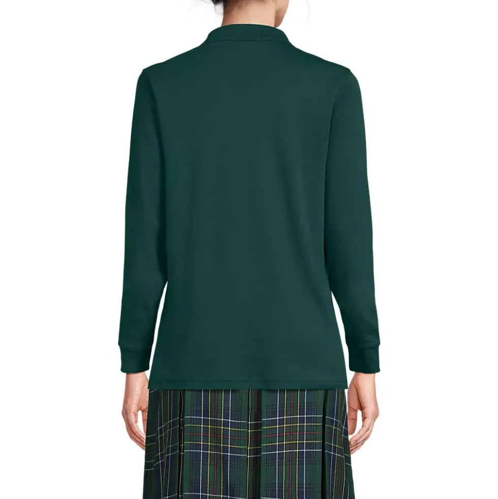 Women's Long Sleeve Interlock Polo Shirt