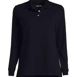Women's Long Sleeve Interlock Polo Shirt