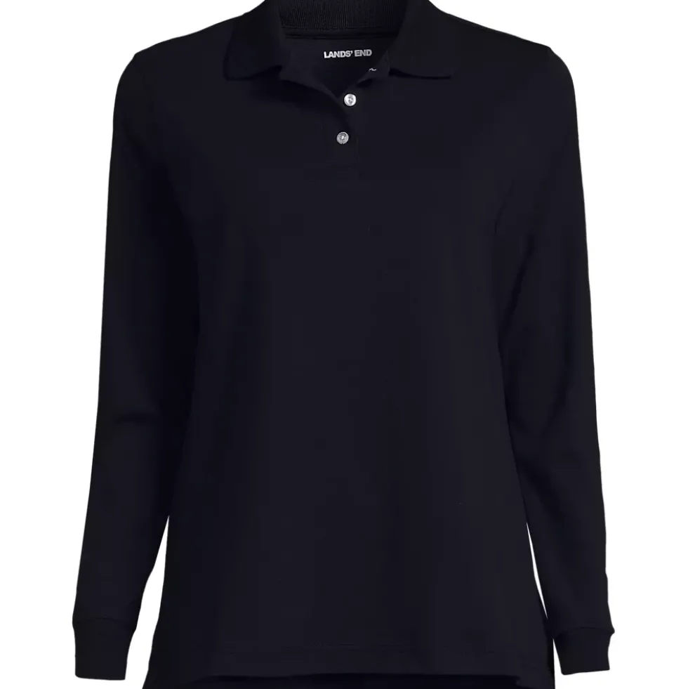 Women's Long Sleeve Interlock Polo Shirt