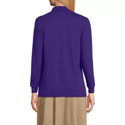 Women's Long Sleeve Interlock Polo Shirt