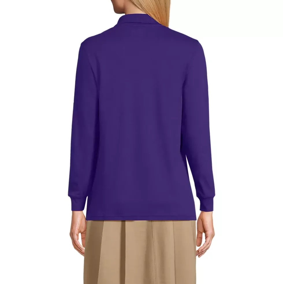 Women's Long Sleeve Interlock Polo Shirt
