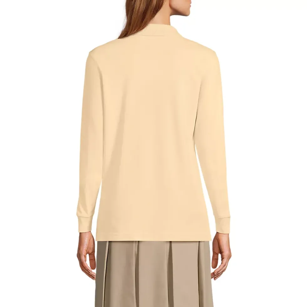 Women's Long Sleeve Interlock Polo Shirt