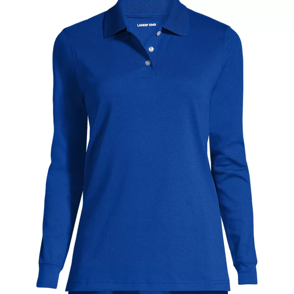 Women's Long Sleeve Interlock Polo Shirt