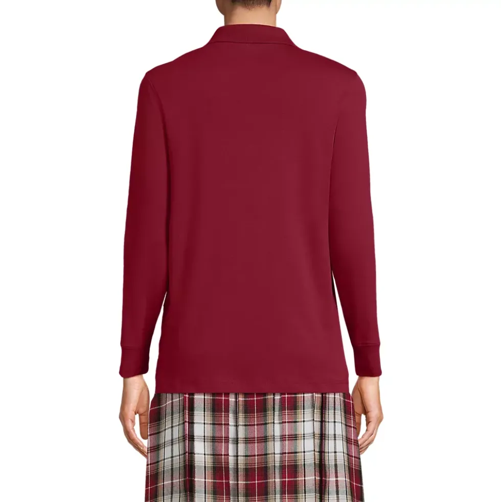 Women's Long Sleeve Interlock Polo Shirt