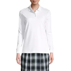 Women's Long Sleeve Interlock Polo Shirt