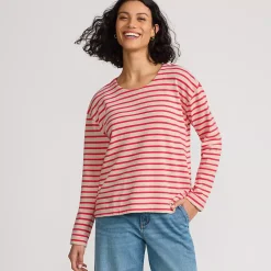 Women's Long Sleeve Mariner Jersey Crewneck Tee