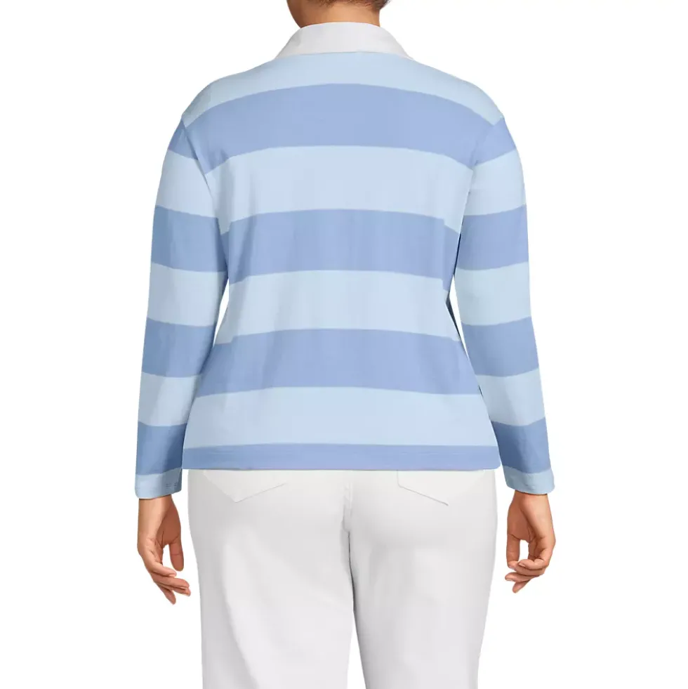 Women's Long Sleeve Mariner Johnny Collar Polo