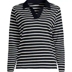 Women's Long Sleeve Mariner Johnny Collar Polo