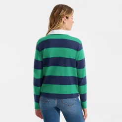 Women's Long Sleeve Mariner Johnny Collar Polo
