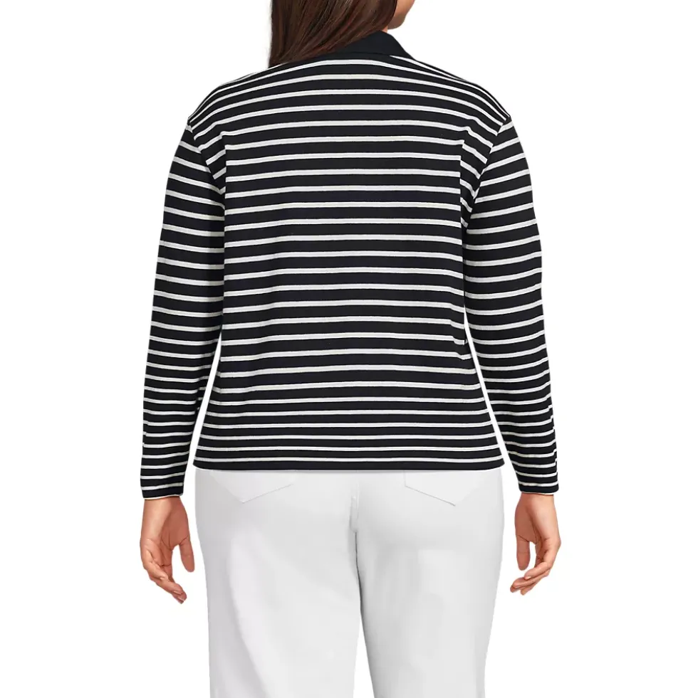 Women's Long Sleeve Mariner Johnny Collar Polo