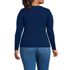 Women's Long Sleeve Micro Rib Button Through Cardigan