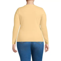 Women's Long Sleeve Micro Rib Button Through Cardigan