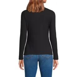 Women's Long Sleeve Micro Rib Button Through Cardigan