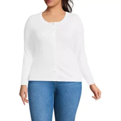 Women's Long Sleeve Micro Rib Button Through Cardigan