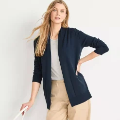 Women's Long Sleeve Open Long Cardigan Sweater