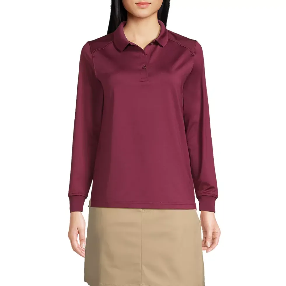 Women's Long Sleeve Rapid Dry Polo Shirt