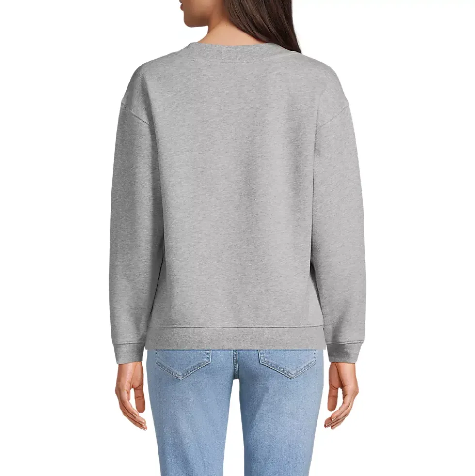 Women's Long Sleeve Serious Sweats V-neck Sweatshirt
