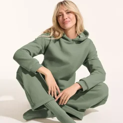 Women's Long Sleeve Serious Sweats Hooded Tunic Sweatshirt
