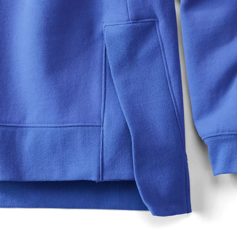 Women's Long Sleeve Serious Sweats Hooded Tunic Sweatshirt