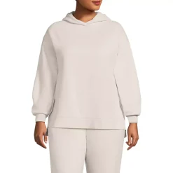 Women's Long Sleeve Serious Sweats Hooded Tunic Sweatshirt