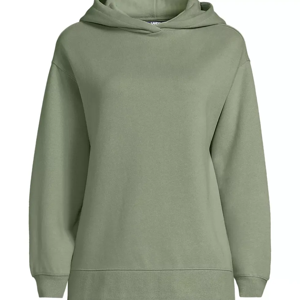 Women's Long Sleeve Serious Sweats Hooded Tunic Sweatshirt