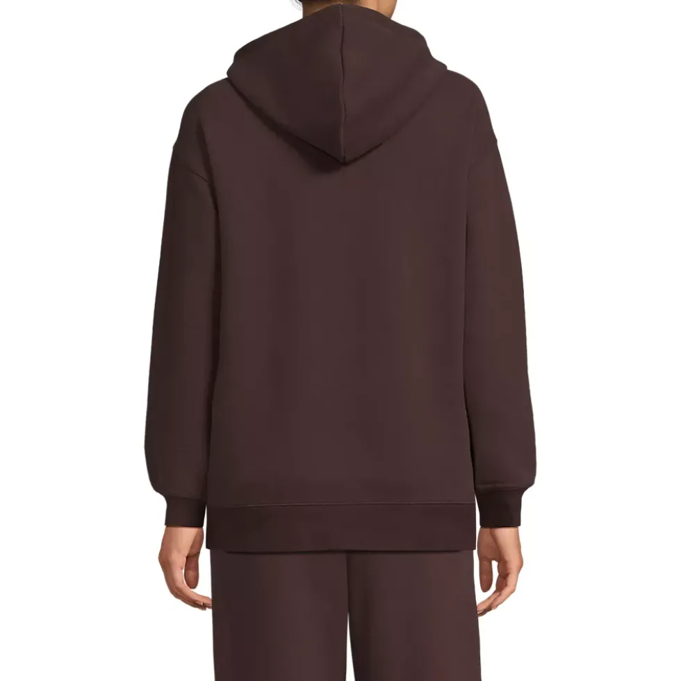 Women's Long Sleeve Serious Sweats Hooded Tunic Sweatshirt
