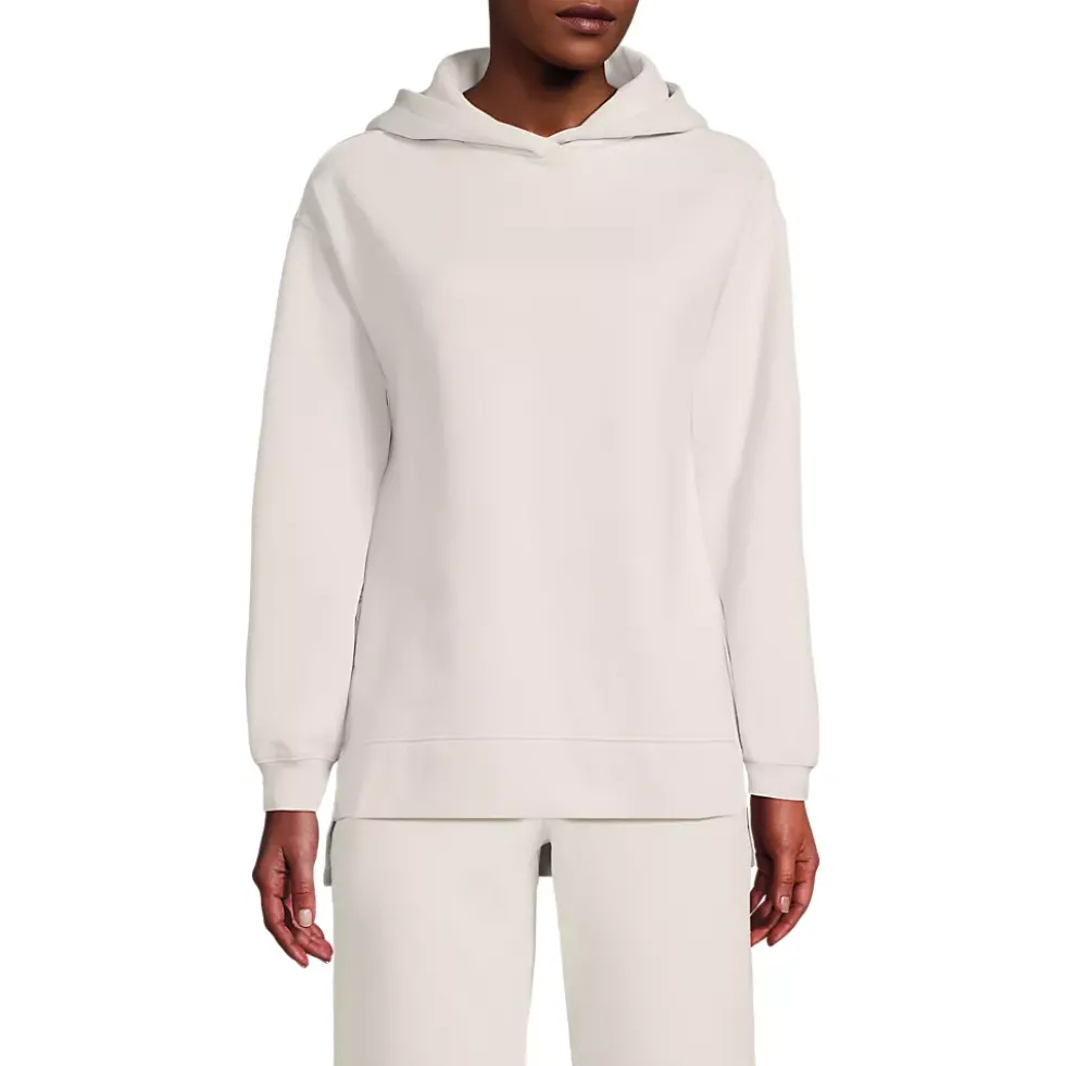 Women's Long Sleeve Serious Sweats Hooded Tunic Sweatshirt