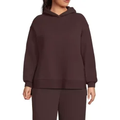 Women's Long Sleeve Serious Sweats Hooded Tunic Sweatshirt
