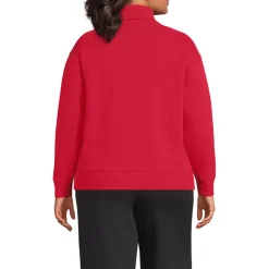 Women's Long Sleeve Serious Sweats Mock Neck Sweatshirt