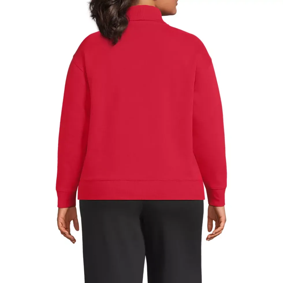Women's Long Sleeve Serious Sweats Mock Neck Sweatshirt