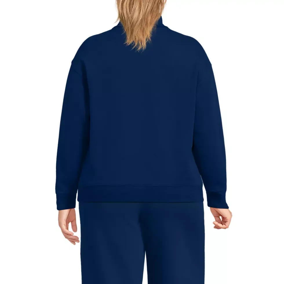 Women's Long Sleeve Serious Sweats Mock Neck Sweatshirt