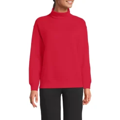 Women's Long Sleeve Serious Sweats Mock Neck Sweatshirt