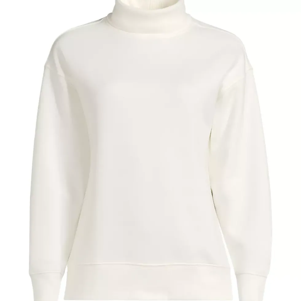 Women's Long Sleeve Serious Sweats Mock Neck Sweatshirt