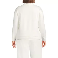 Women's Long Sleeve Serious Sweats Mock Neck Sweatshirt