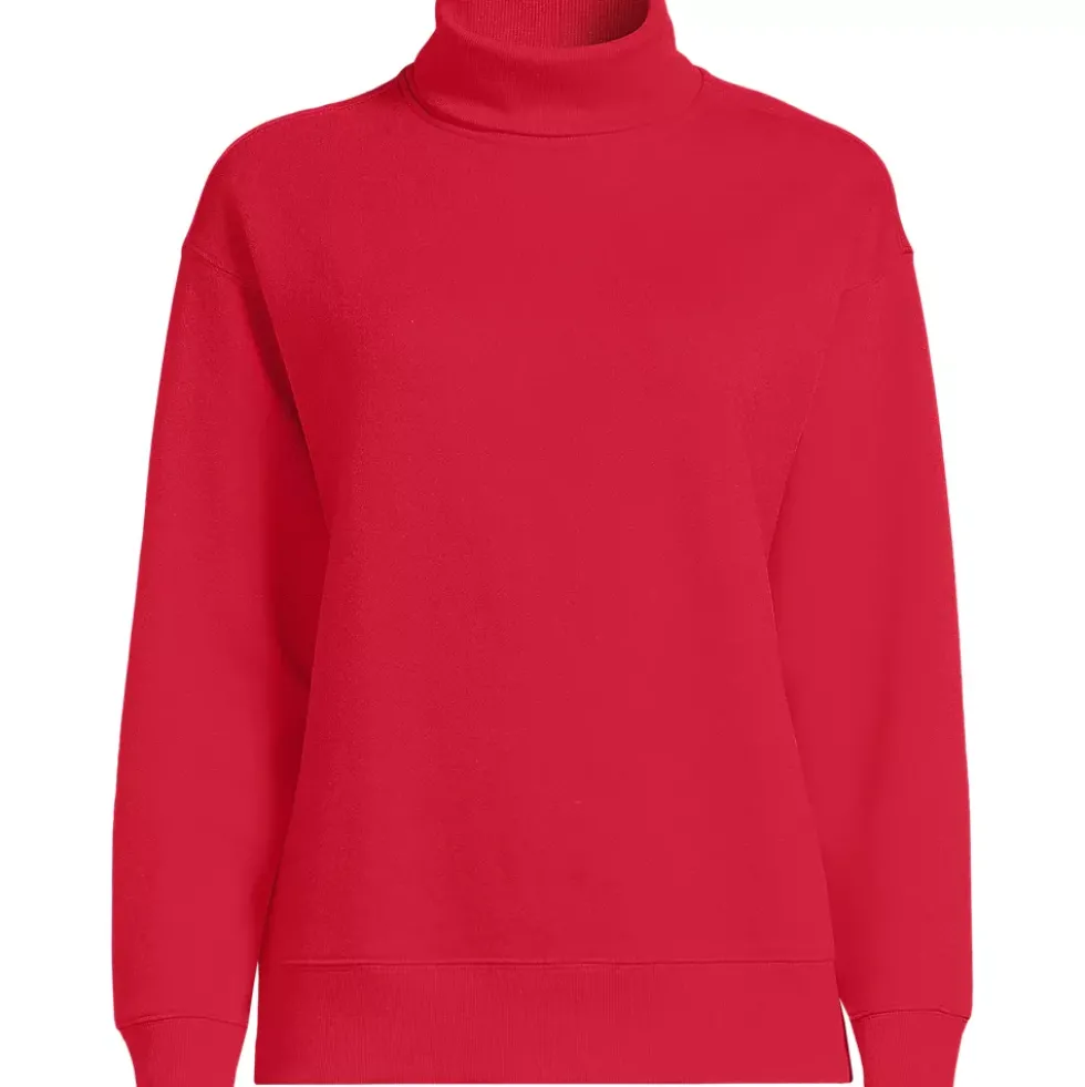 Women's Long Sleeve Serious Sweats Mock Neck Sweatshirt